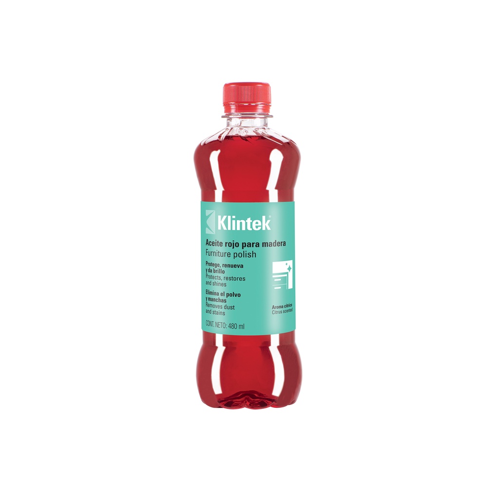 Aceite rojo para muebles, 480 ml, Klintek - Pag 273, 805