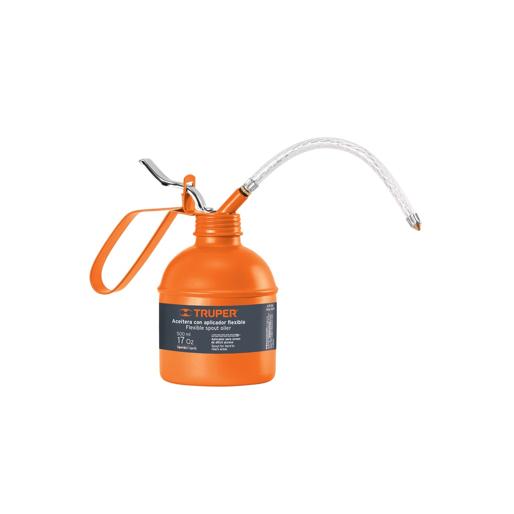 Aceitera de 500 ml (17 oz) con aplicador flexible, Truper - Pag 273