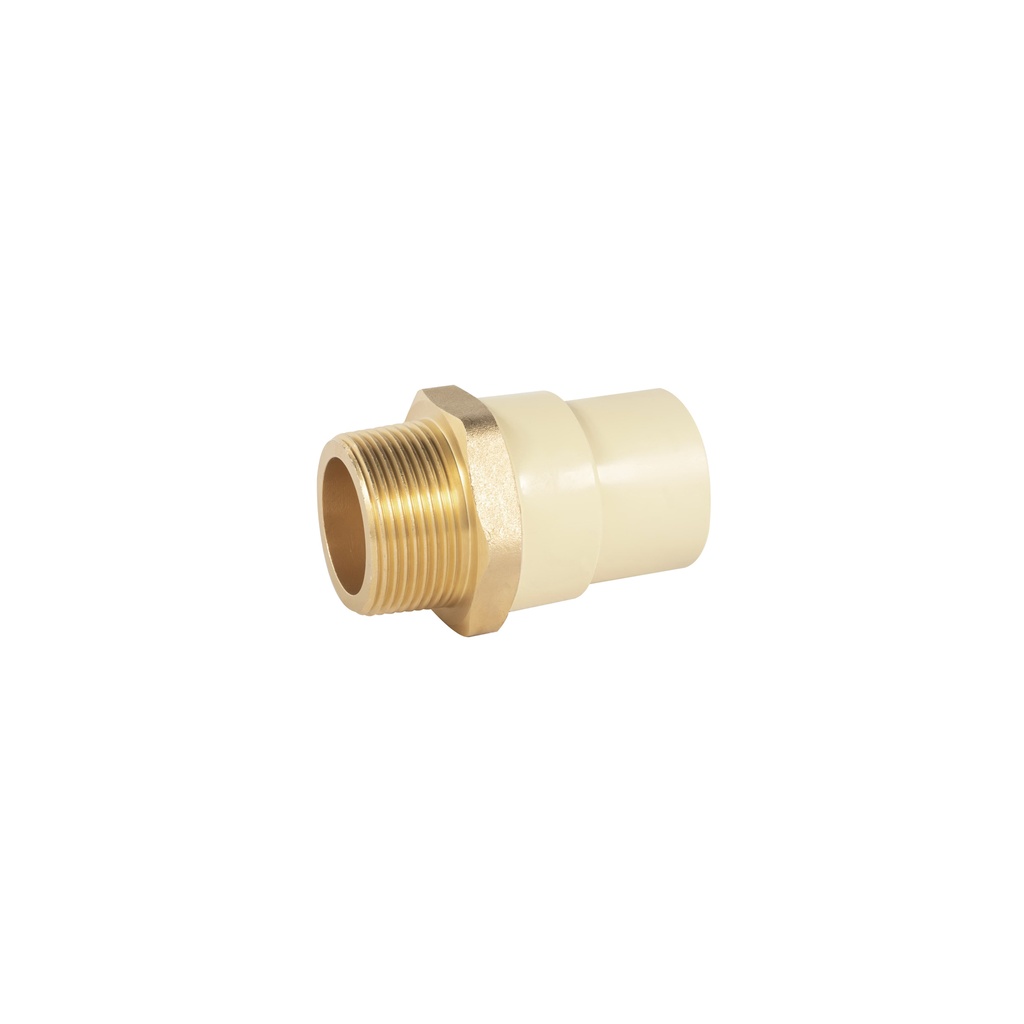 Adaptador macho de CPVC 1-1/4' con inserto metálico, Foset - Pag 700