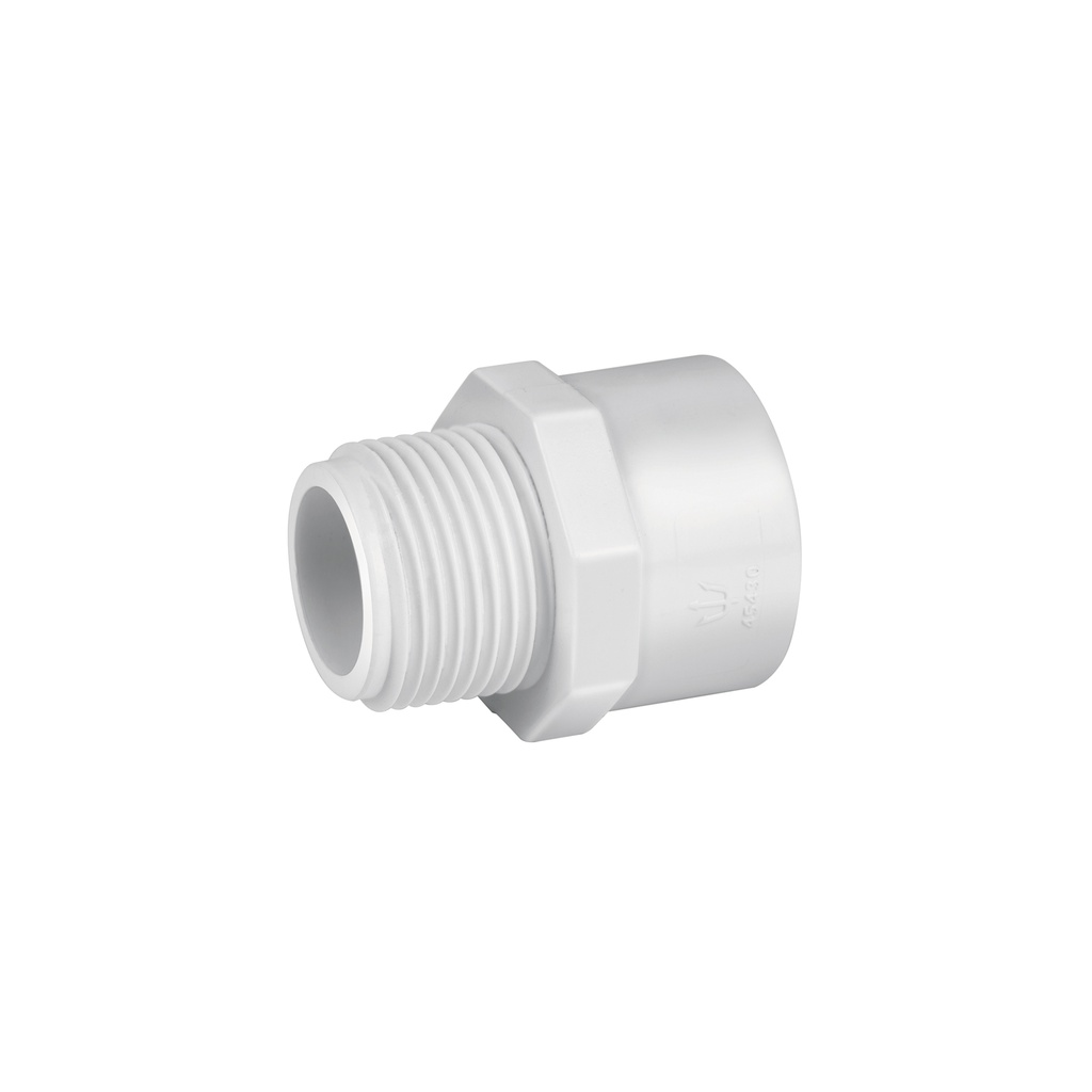Adaptador macho de PVC de 3/4', Foset - Pag 697