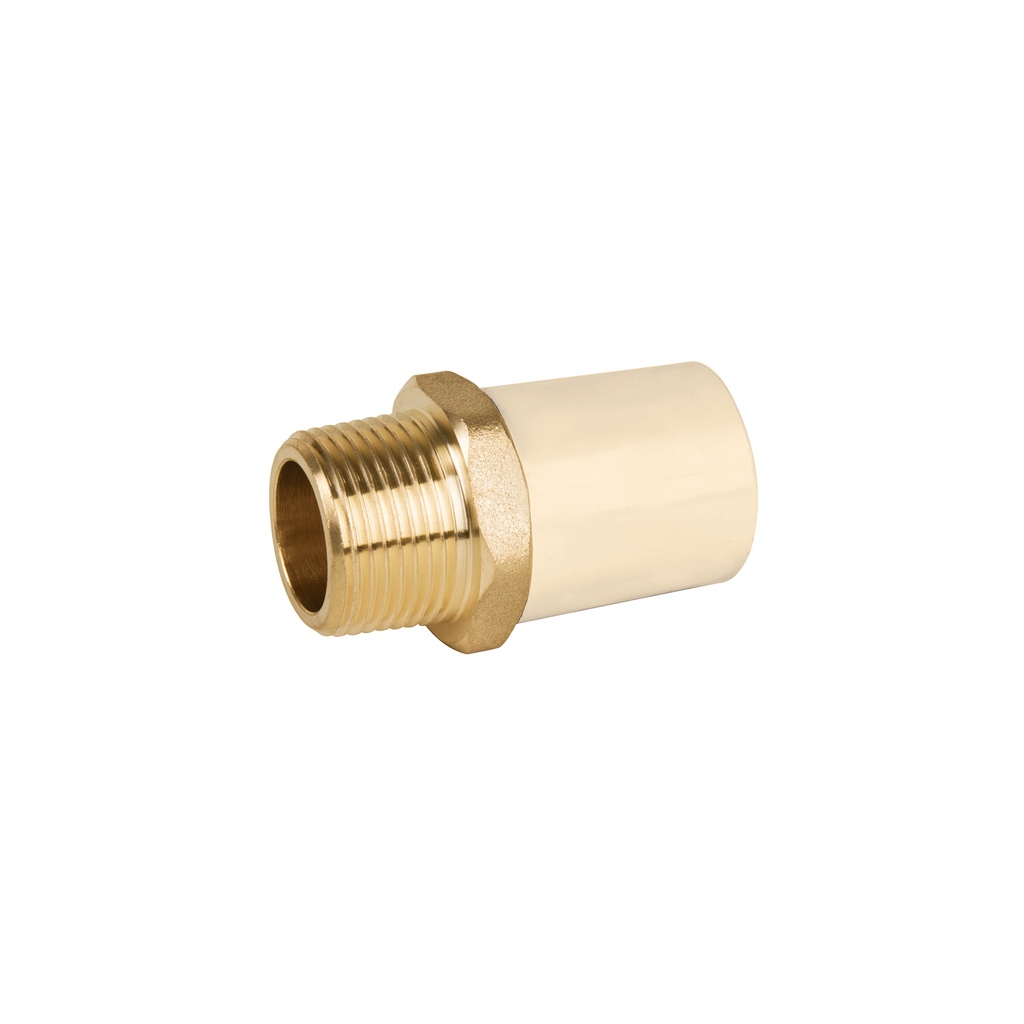 Adaptador macho de CPVC 3/4' con inserto metálico, Foset - Pag 700