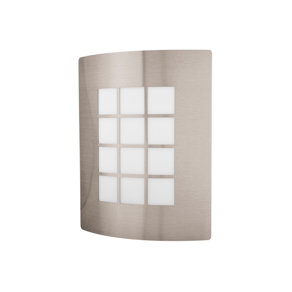 Arbotante decorativo cuerpo acero inox, lámpara no incluida - Pag 605