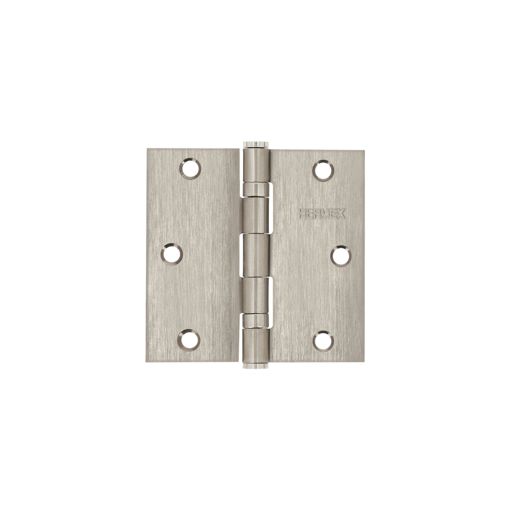 Bisagra cuadrada 3-1/2' acero inoxidable, plana, Hermex - Pag 766