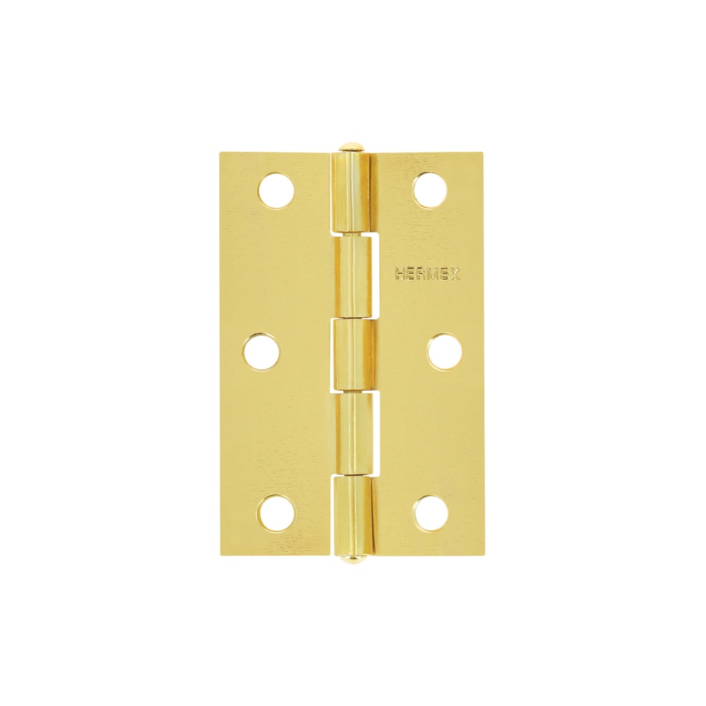 Bisagra rectangular 2-1/2' acero latonado, Hermex - Pag 767