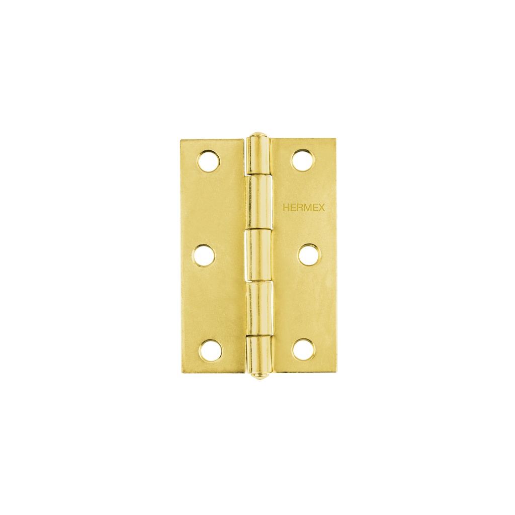 Bisagra rectangular 3' acero latonado, Hermex - Pag 767
