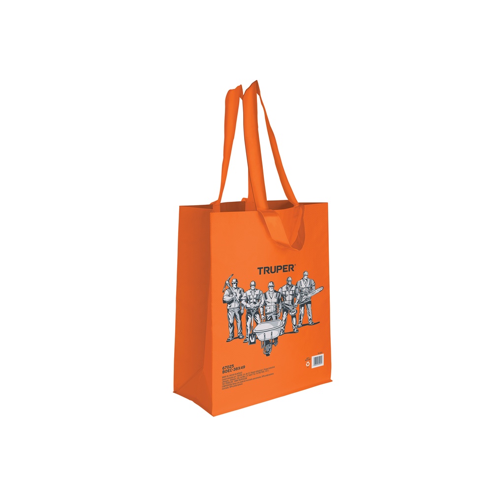 Bolsa ecológica naranja de 38 x 49 cm, Truper - Pag 613
