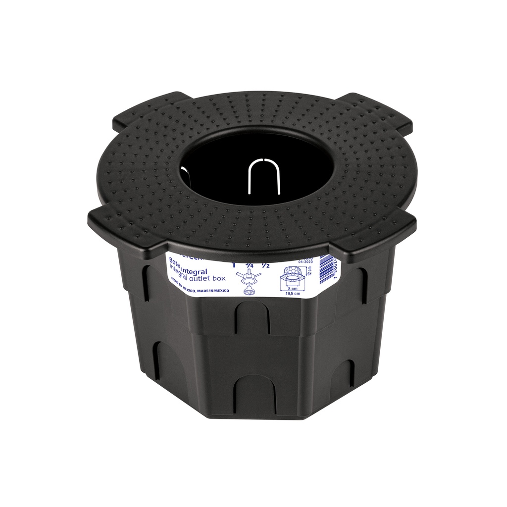 Bote integral de 12 cm, aro interno de 8 cm, Volteck - Pag 541
