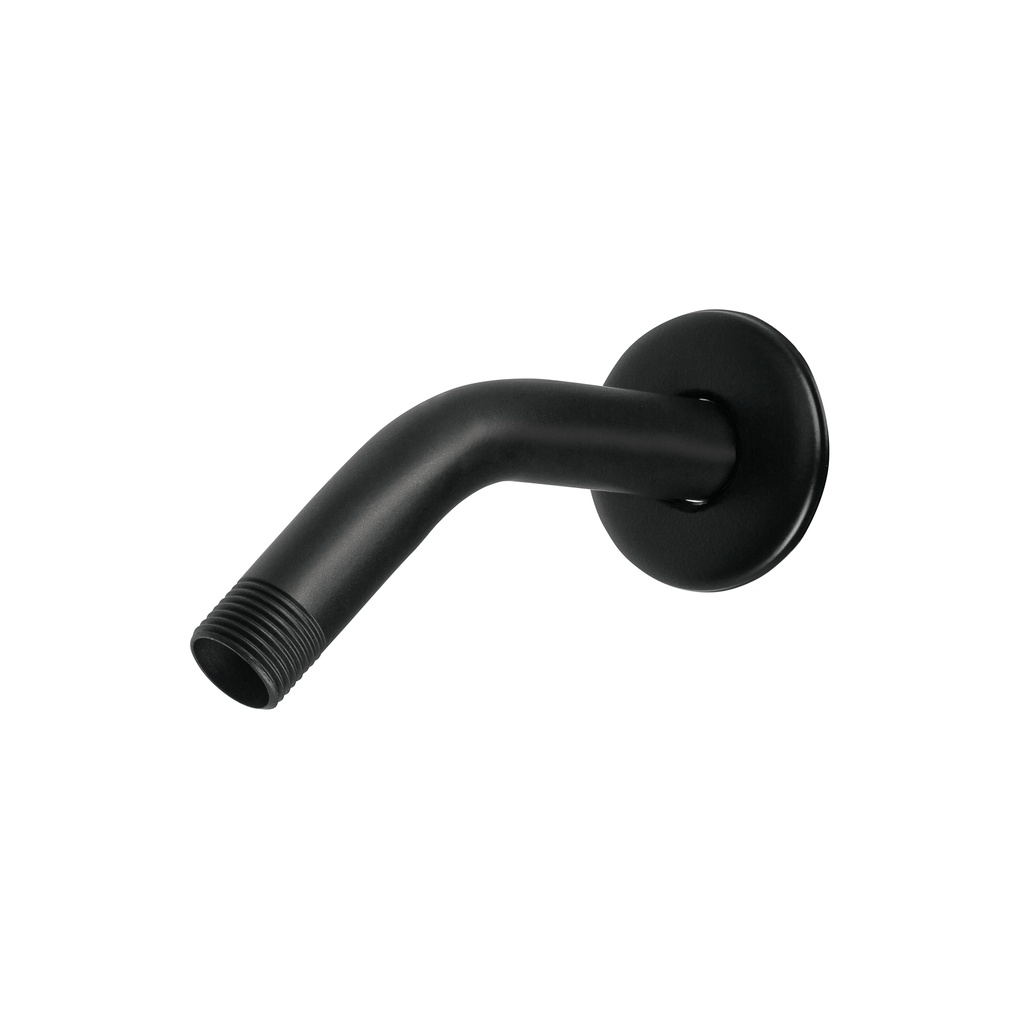 Brazo corto con chapetón para regadera, negro mate, Aqua - Pag 624, 633