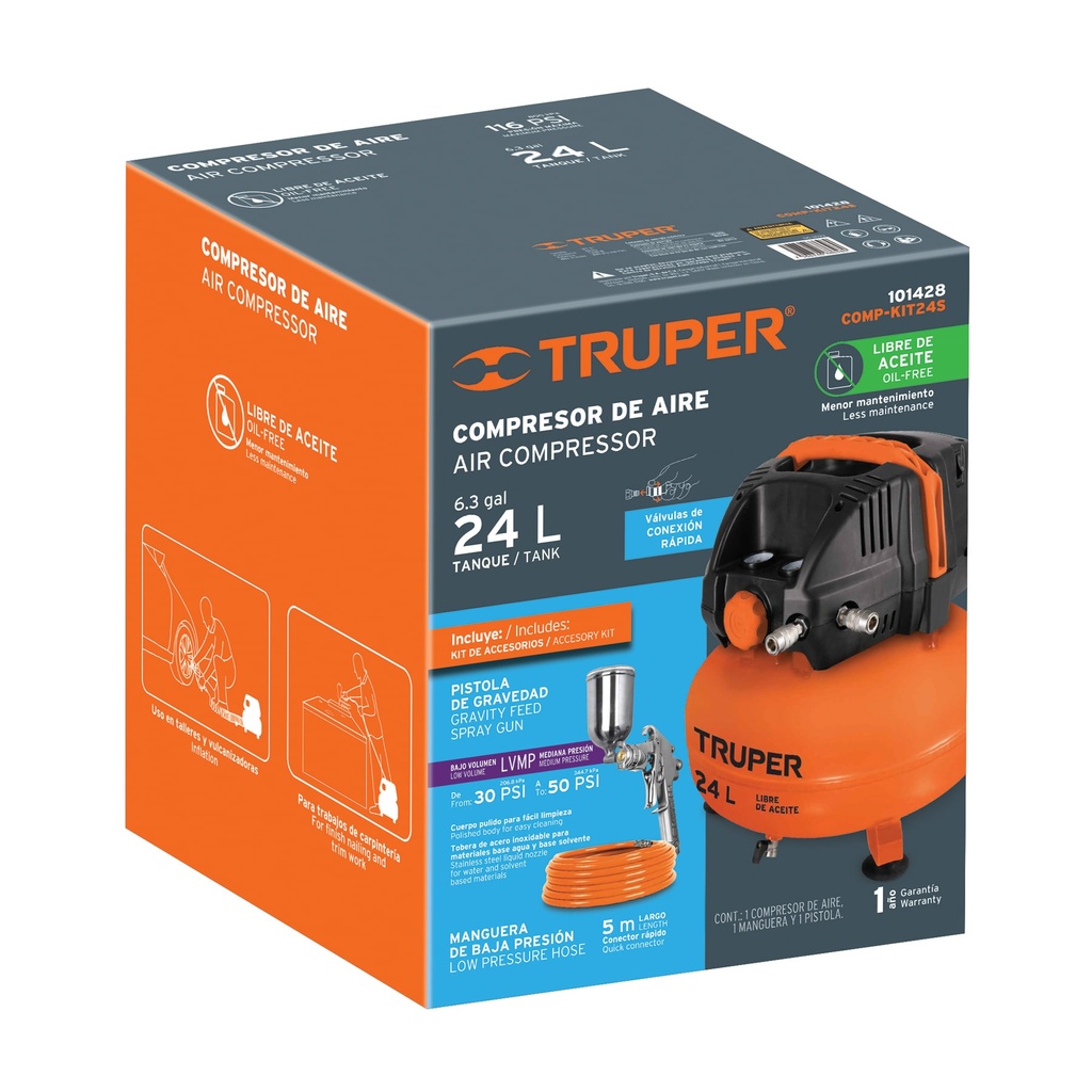 Caja de empaque de repuesto para COMP-24S, Truper - Pag 121