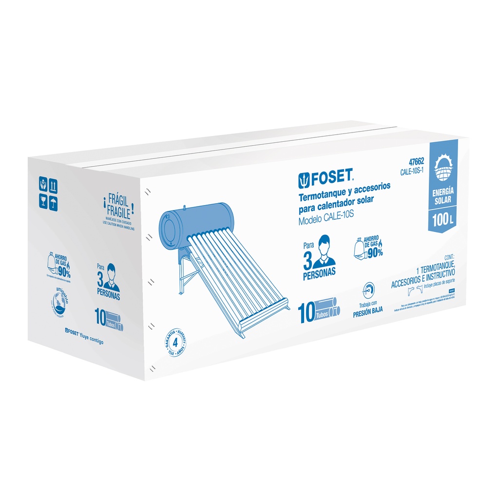 Caja de empaque de repuesto para termotanque CALE-10S - Pag 693