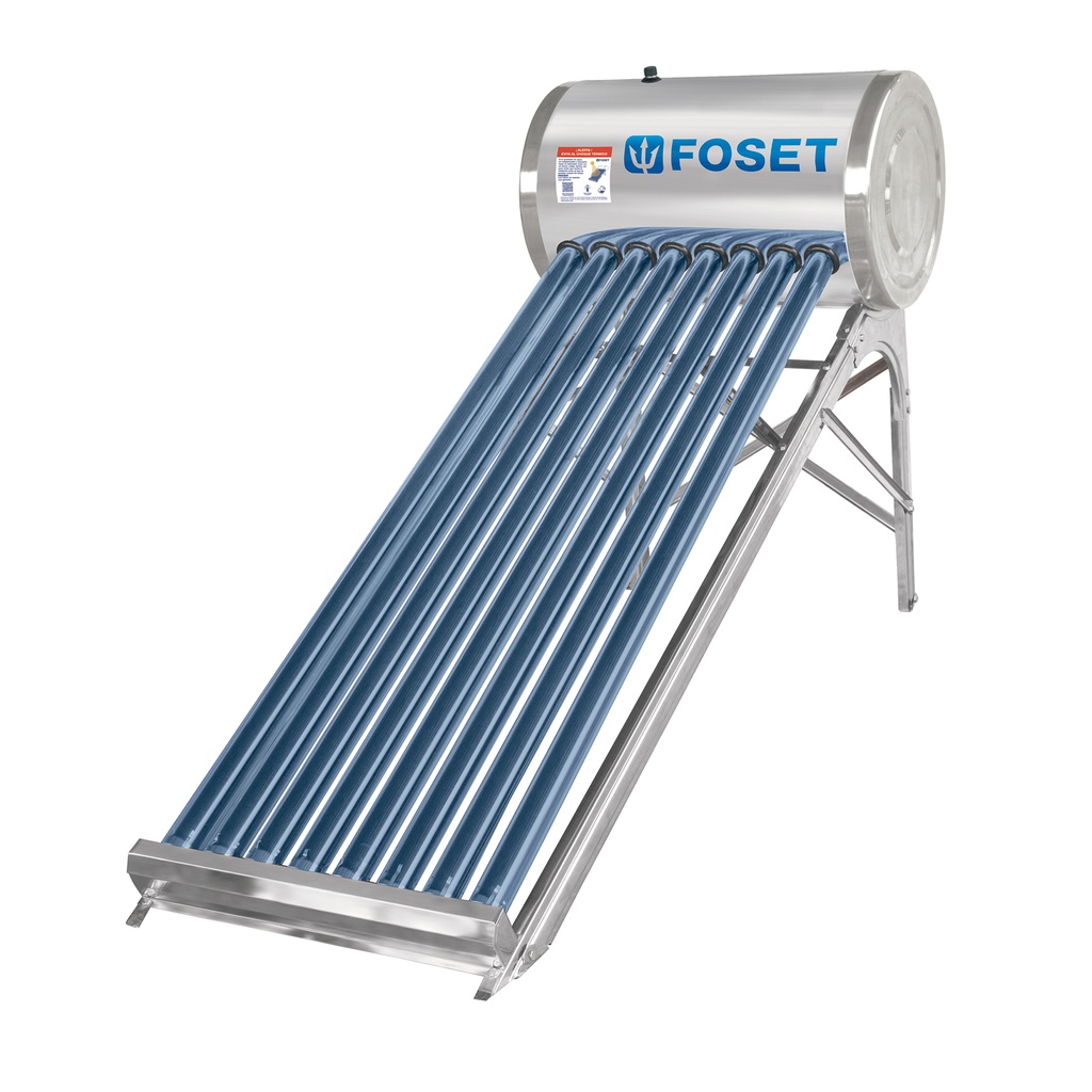 Calentador solar de agua de 8 tubos 92 L, 2 personas, Foset - Pag 690