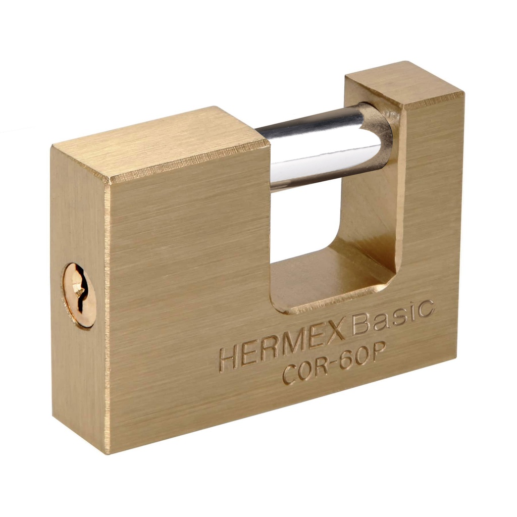 Candado antipalanca 60 mm cuerpo de latón, Hermex Basic - Pag 774, 798