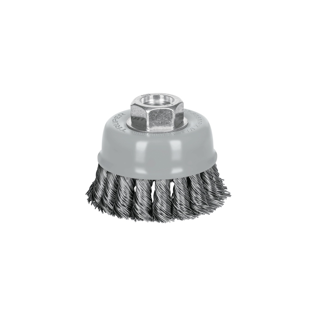 Carda copa 3' alambre trenzado grueso, Multi-rosca, Truper - Pag 90