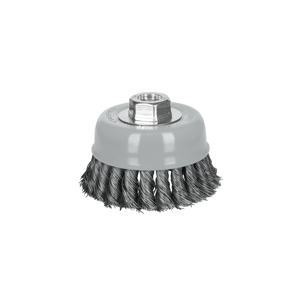 Carda copa 4' alambre trenzado fino, Multi-rosca, Truper - Pag 90