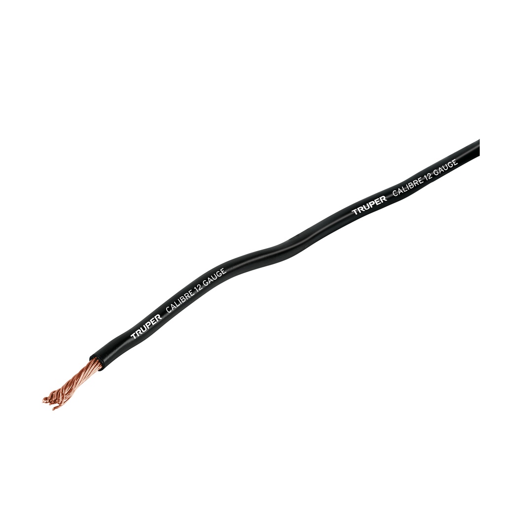 Carrete con 3.5 m de cable primario negro calibre 12, Truper - Pag 26, 515