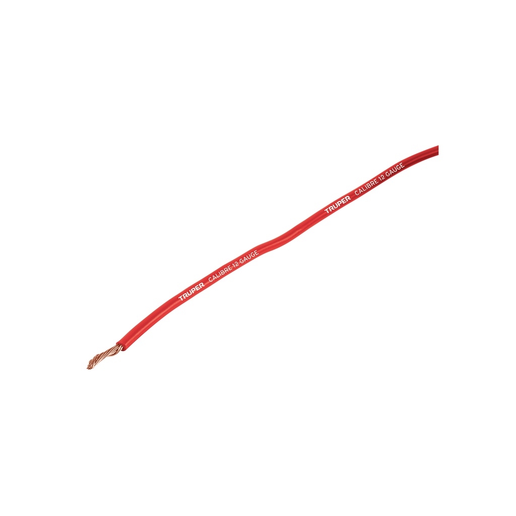 Carrete con 3.5 m de cable primario rojo calibre 12, Truper - Pag 26, 515