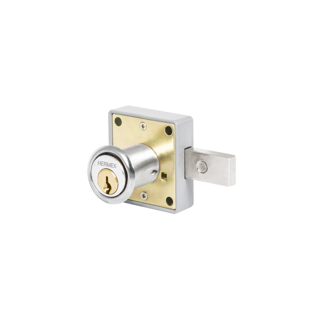 Cerradura para mueble, modelo 26, cromo, Hermex - Pag 791, 798