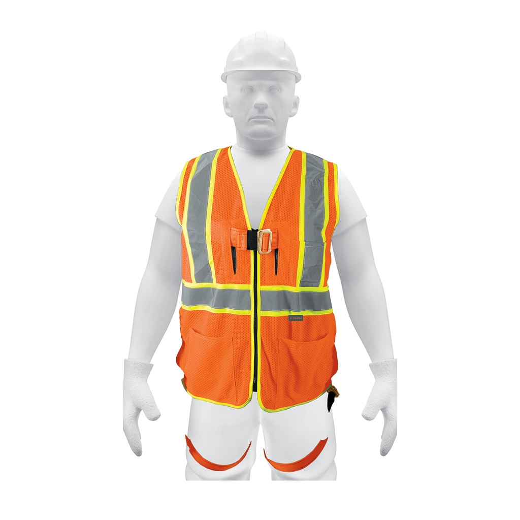 Chaleco de seguridad para arnés, alta visibilidad, naranja - Pag 452