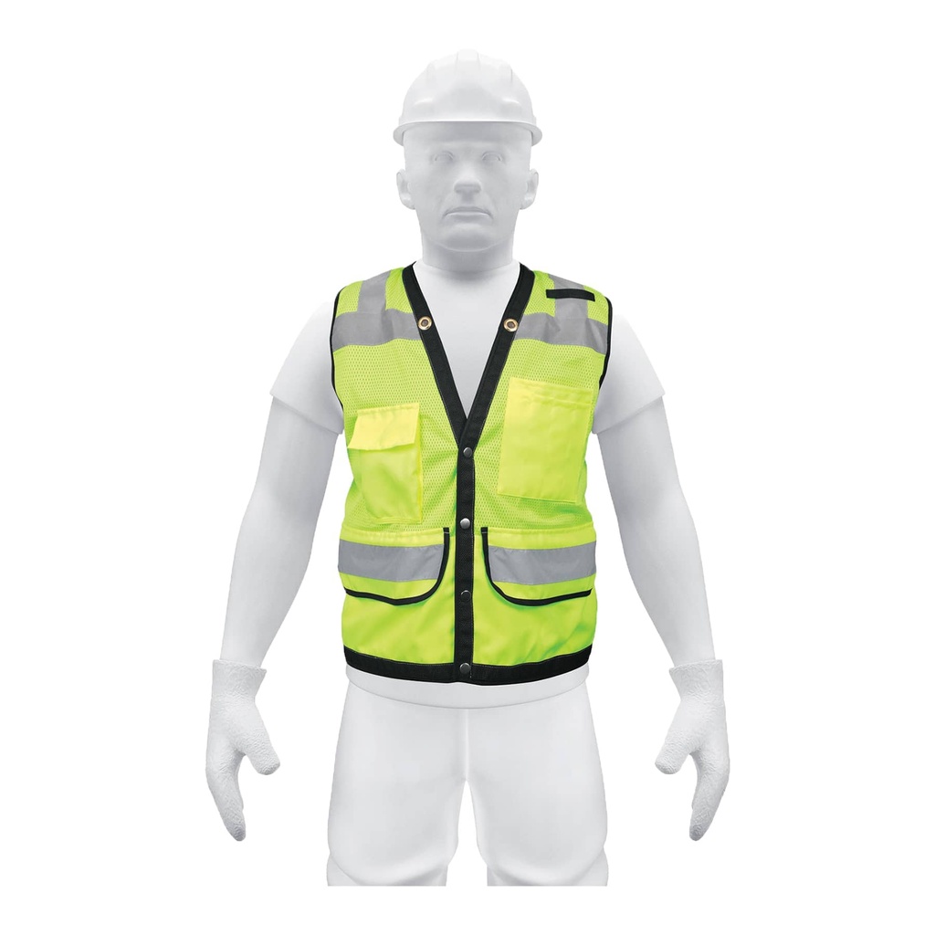 Chaleco seguridad reforzado verde con bolsas, XG, Expert - Pag 452
