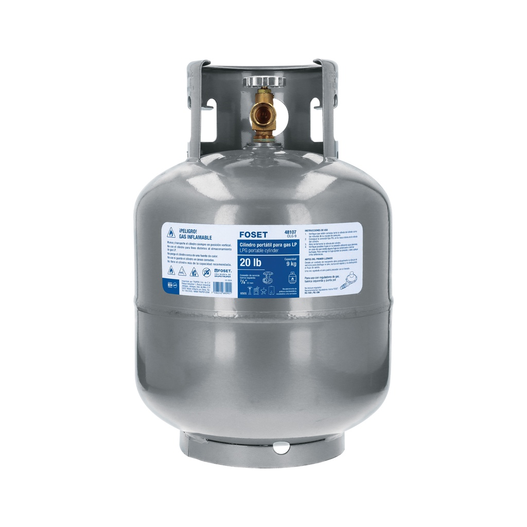 Cilindro portátil para Gas LP, 9kg, Foset - Pag 684