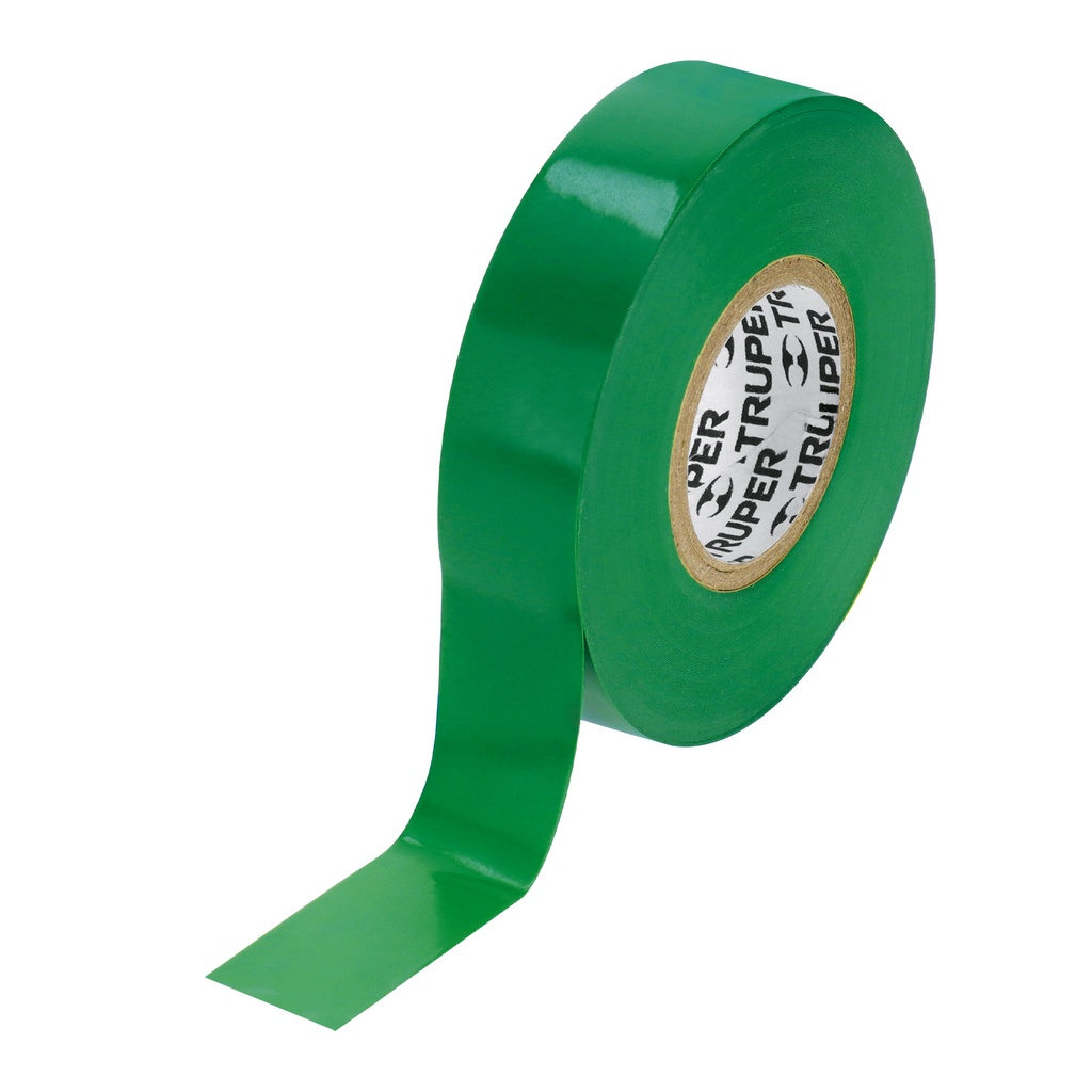 Cinta de aislar de 18 m x 19 mm, verde, Truper - Pag 112