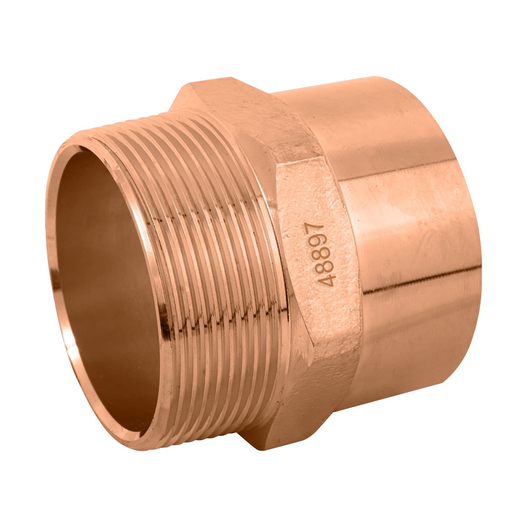 Conector de cobre, rosca exterior 2', Foset - Pag 712
