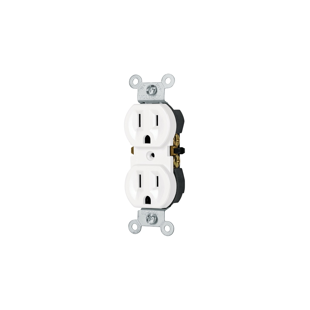Contacto dúplex, 2 polos 3 hilos, Standard, granel, blanco - Pag 535
