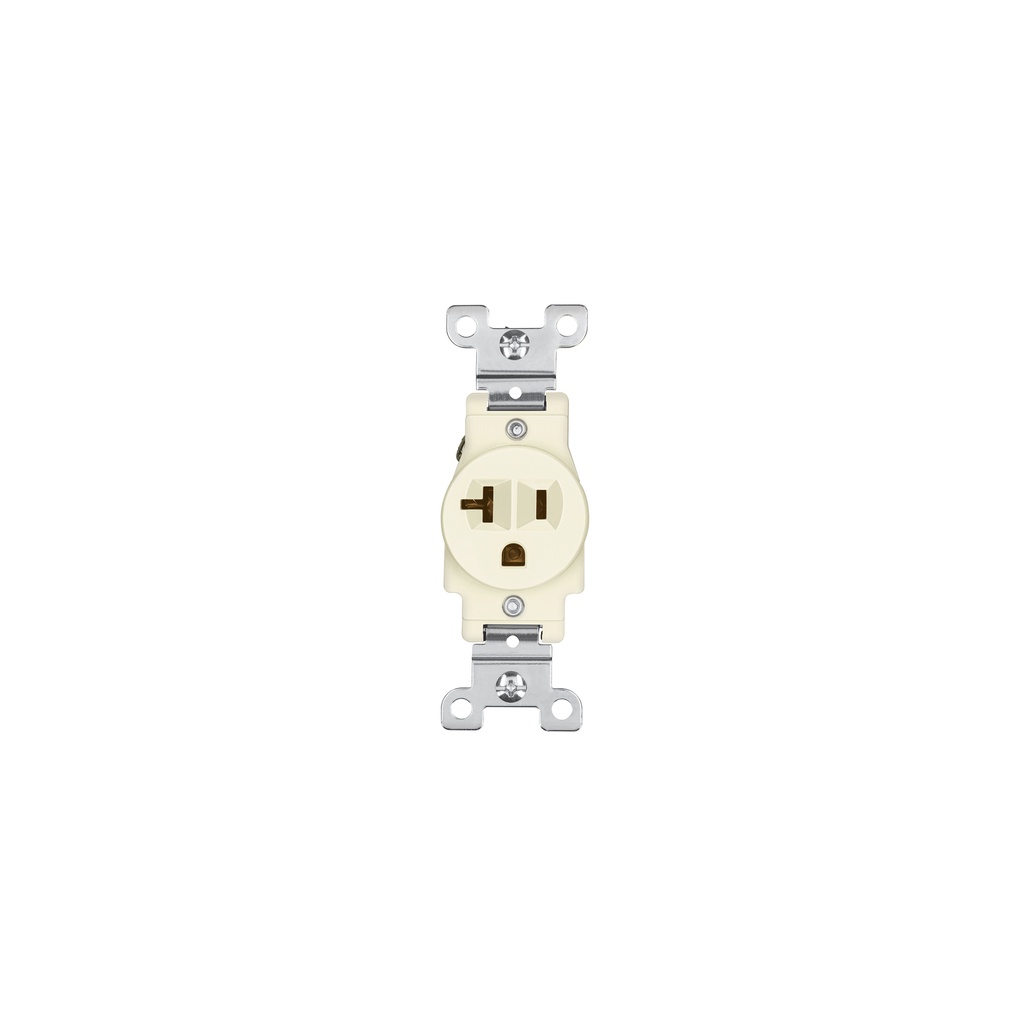 Contacto sencillo, 2 polos 3 hilos, 20 A, Standard, marfil - Pag 536