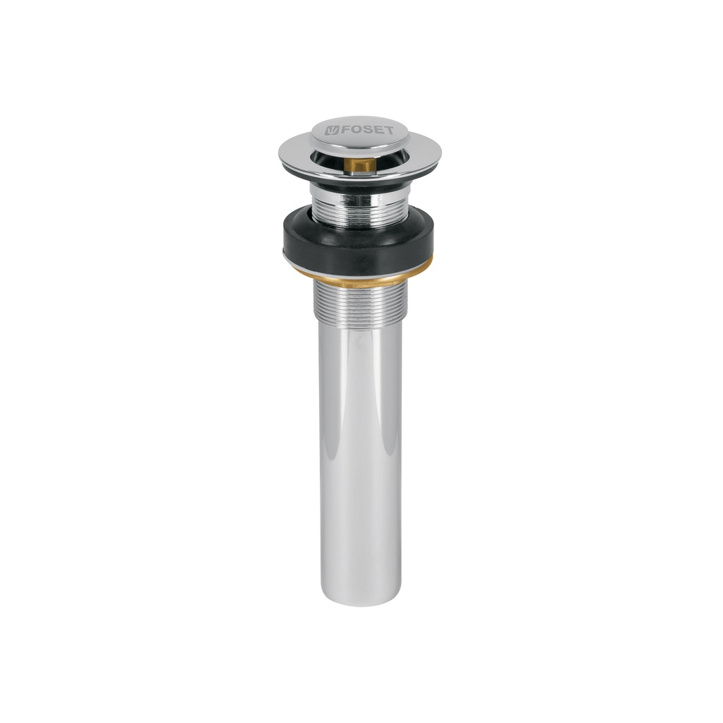 Contra p/lavabo sin rebosadero, sistema push, cromo, 1-1/4' - Pag 670