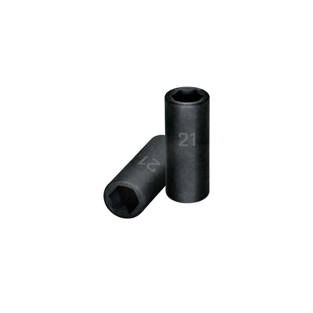 Dado largo cuadro 1/2' de impacto 6 puntas de 21 mm, Truper - Pag 162