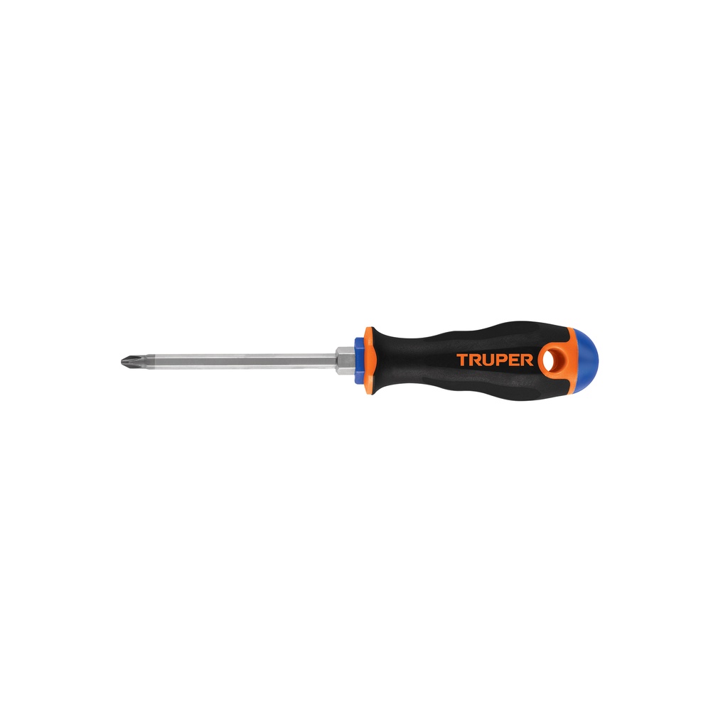 Desarmador de cruz 1/4' x 4' mango Comfort Grip, Truper - Pag 164
