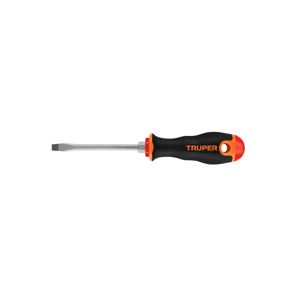 Desarmador plano 1/4' x 4' mango Comfort Grip, Truper - Pag 164