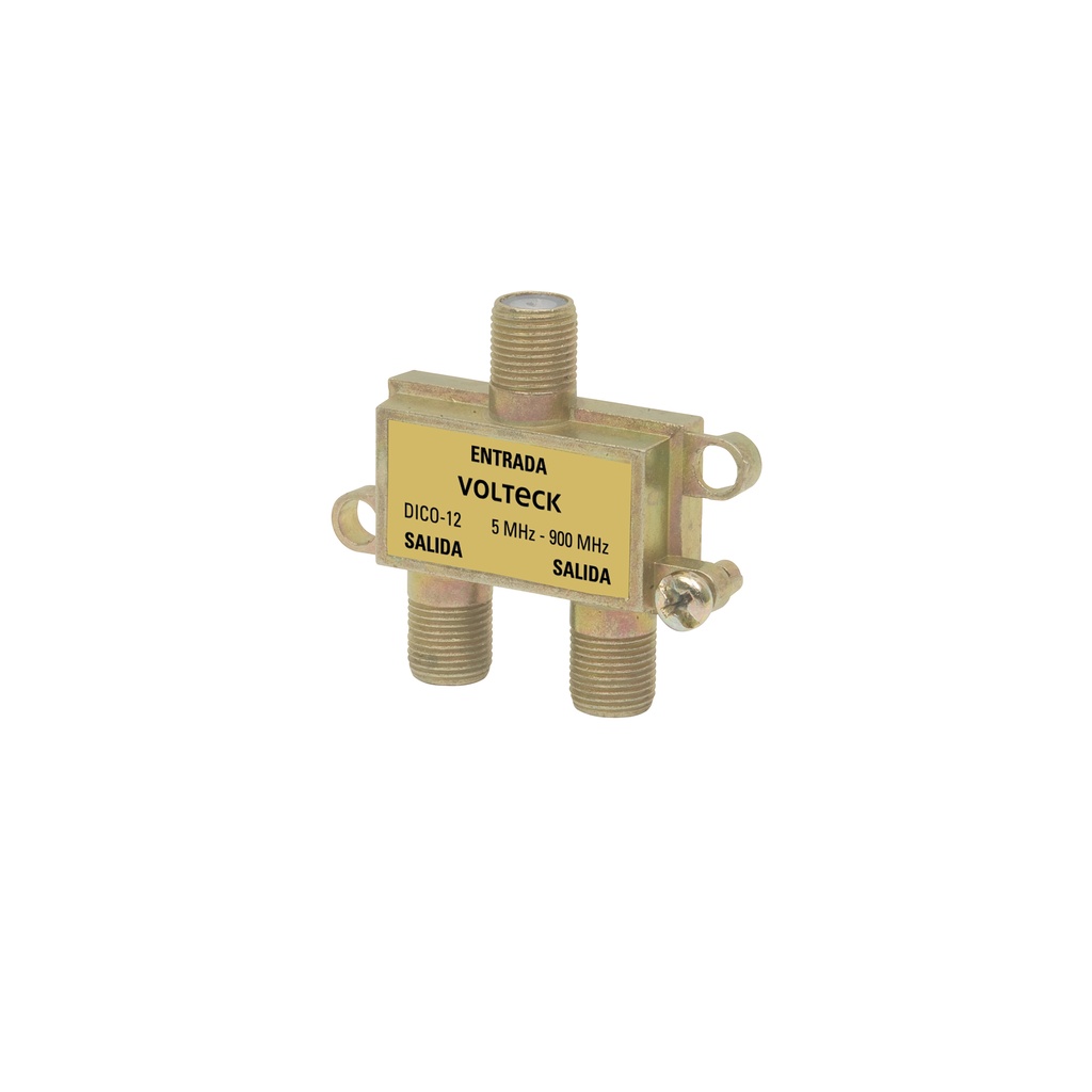 Divisor coaxial de 1 entrada y 2 salidas, Volteck - Pag 514