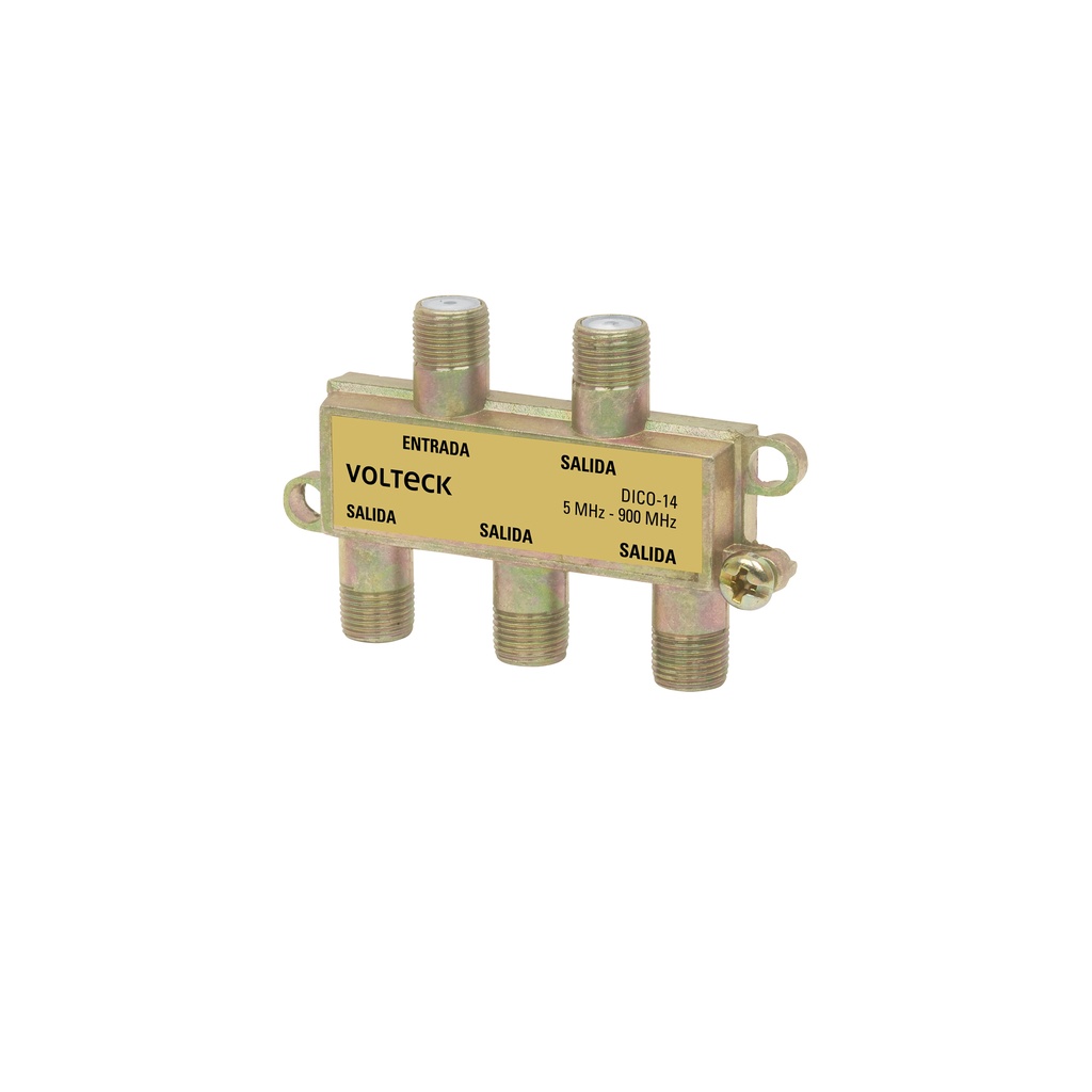 Divisor coaxial de 1 entrada y 4 salidas, Volteck - Pag 514