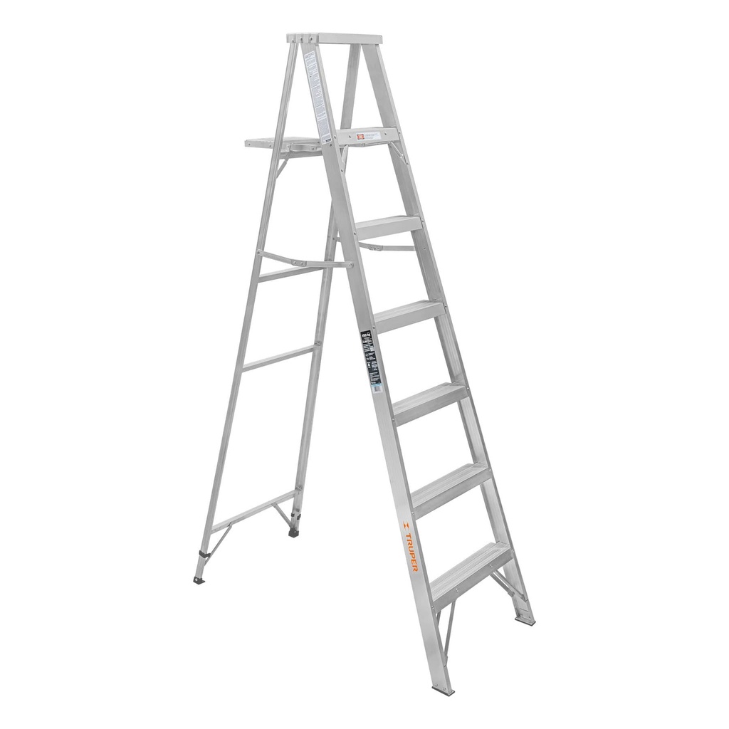 Escalera de tijera 100% aluminio tipo lll 6 peldaños, Truper - Pag 192