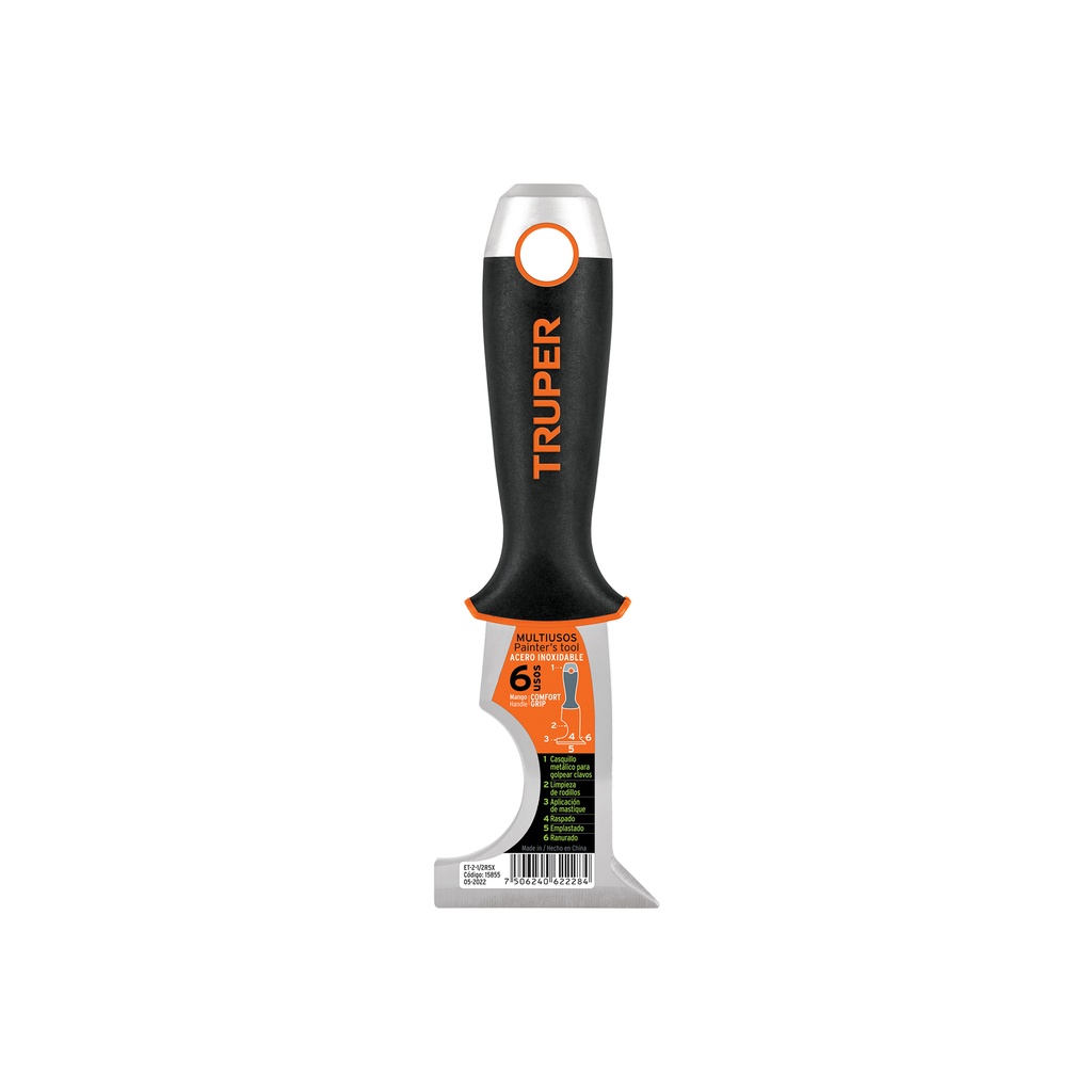 Espátula 2-1/2' de 5 usos, acero inox, Comfort Grip, Expert - Pag 200