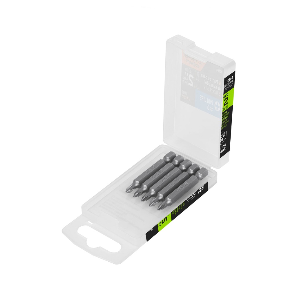 Estuche con 15 puntas de cruz PH1 largo 2', Truper Expert - Pag 419