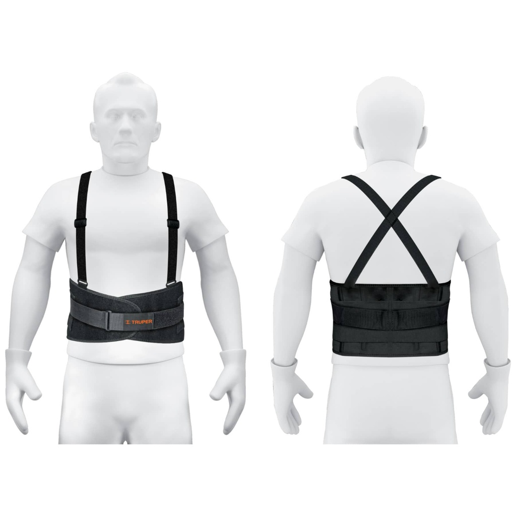 Faja lumbar con tercer cinturón, talla CH, Truper - Pag 451