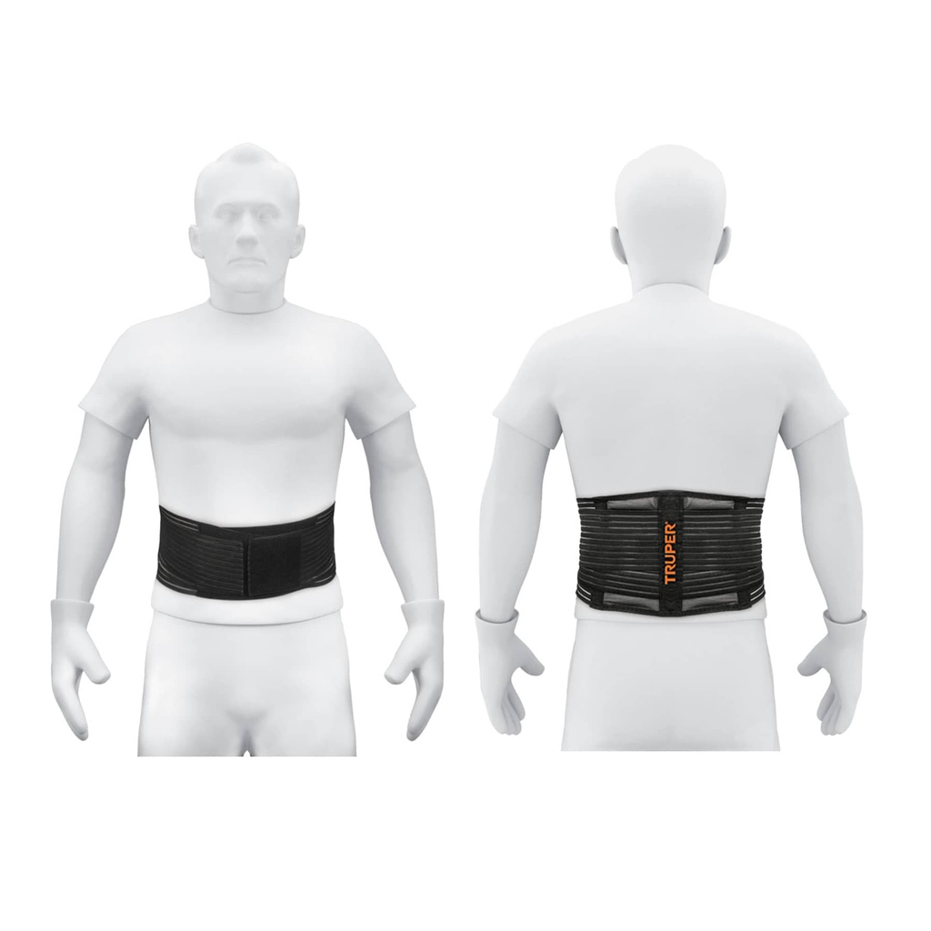 Faja lumbar tipo cinturón de malla transpirable, G, Truper - Pag 451