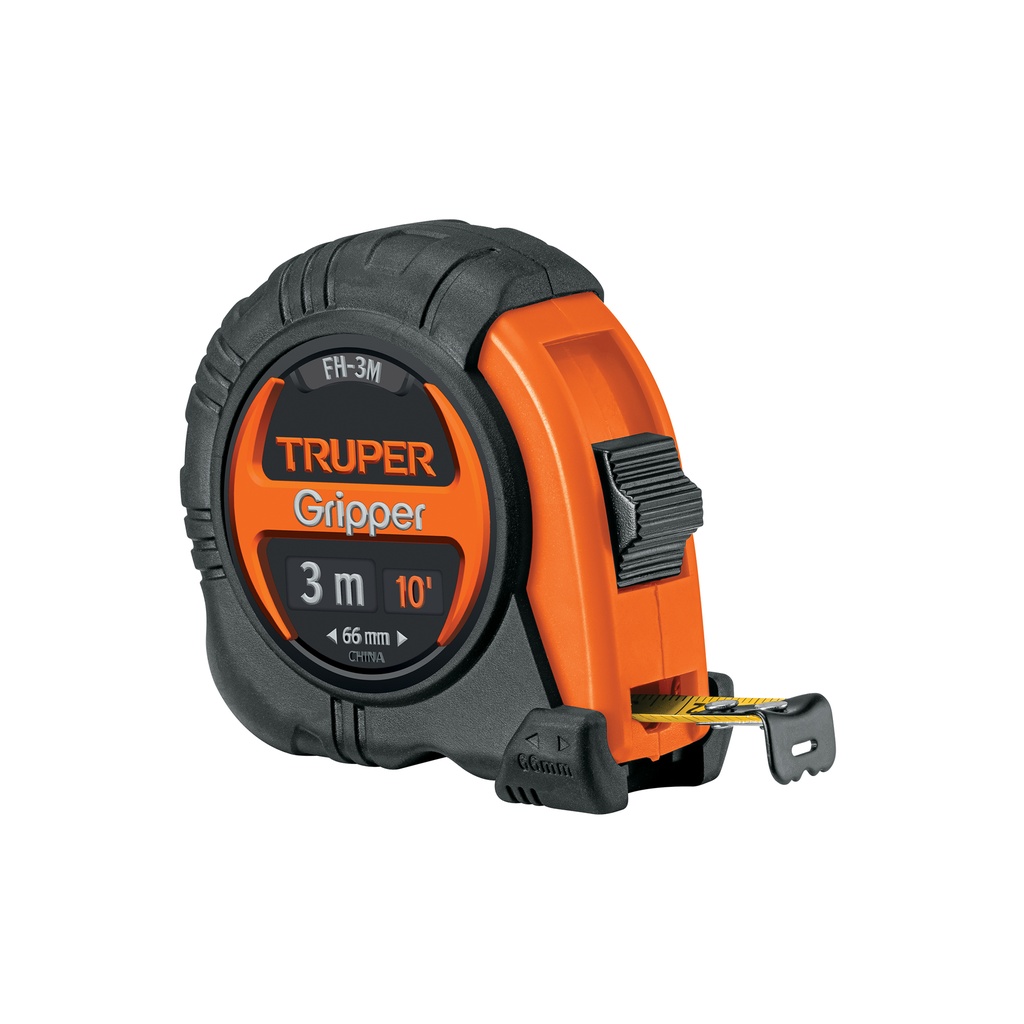 Flexómetro Gripper contra impactos 3 m cinta 13 mm, Truper - Pag 207