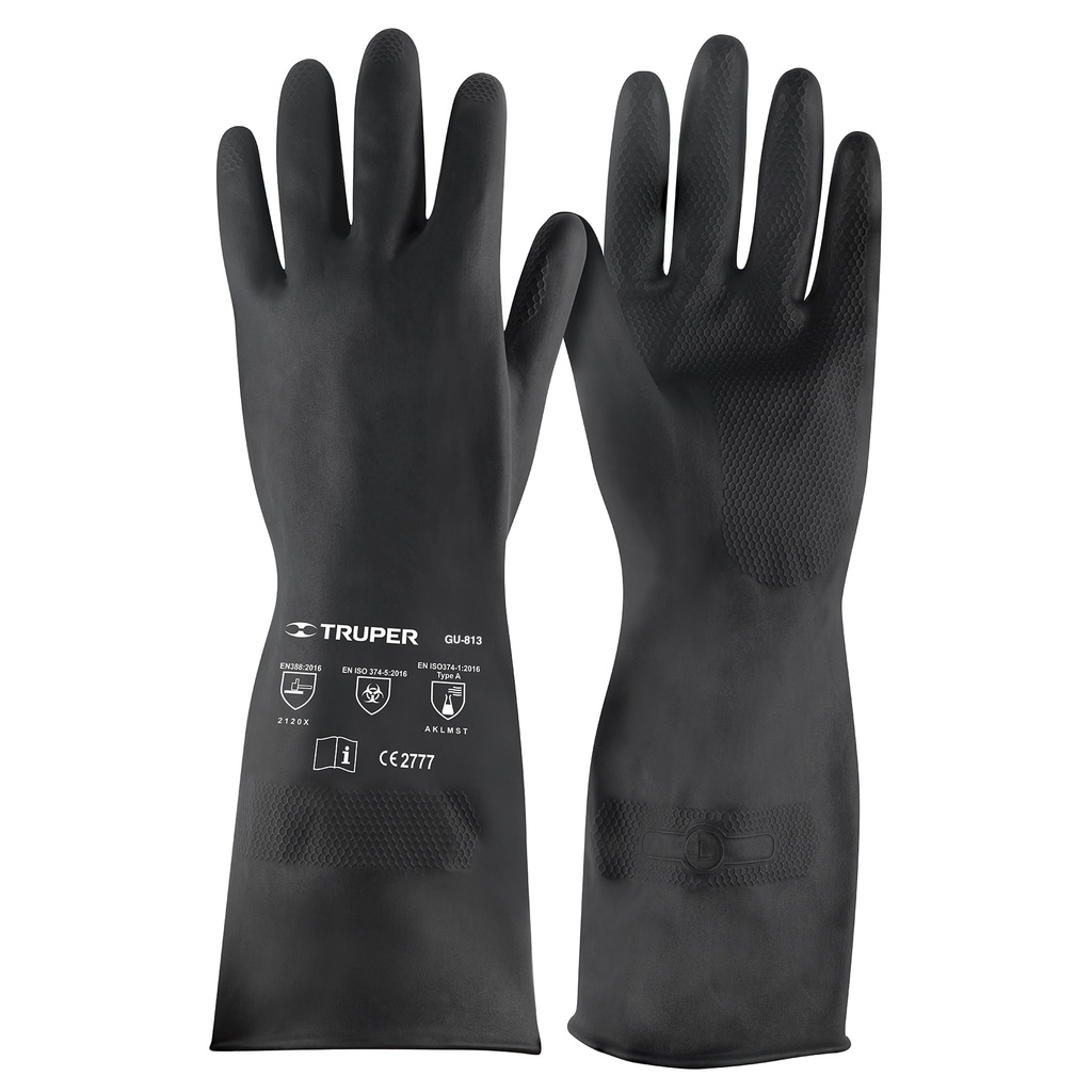 Guantes de neopreno p/manejo de químicos, grandes, Truper - Pag 450