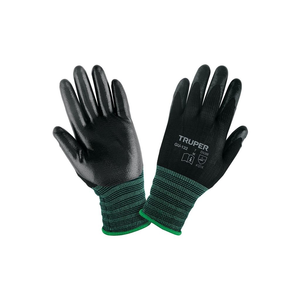 Guantes de nylon recubiertos de nitrilo, M, Truper - Pag 449