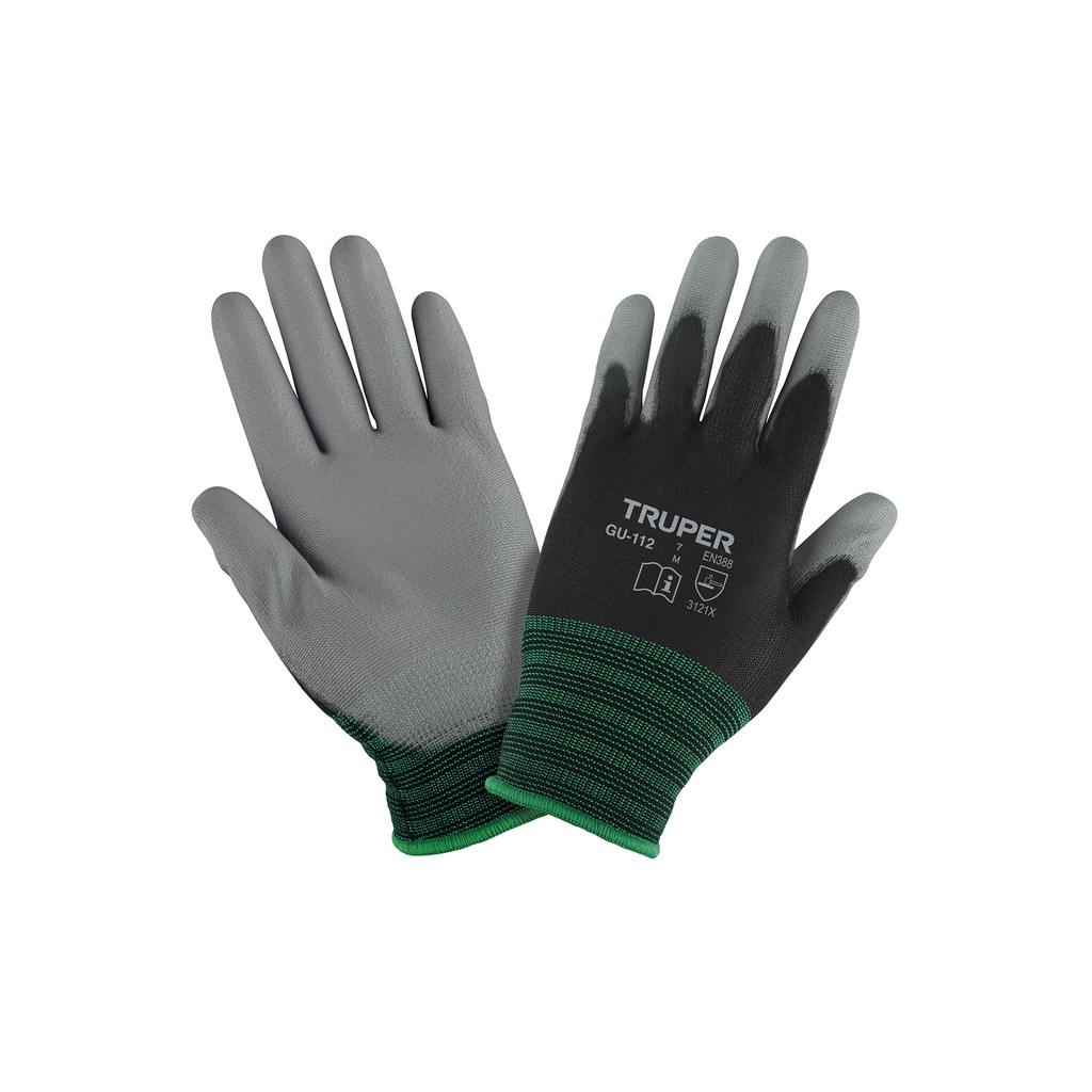 Guantes de nylon recubiertos de poliuretano, M, Truper - Pag 449