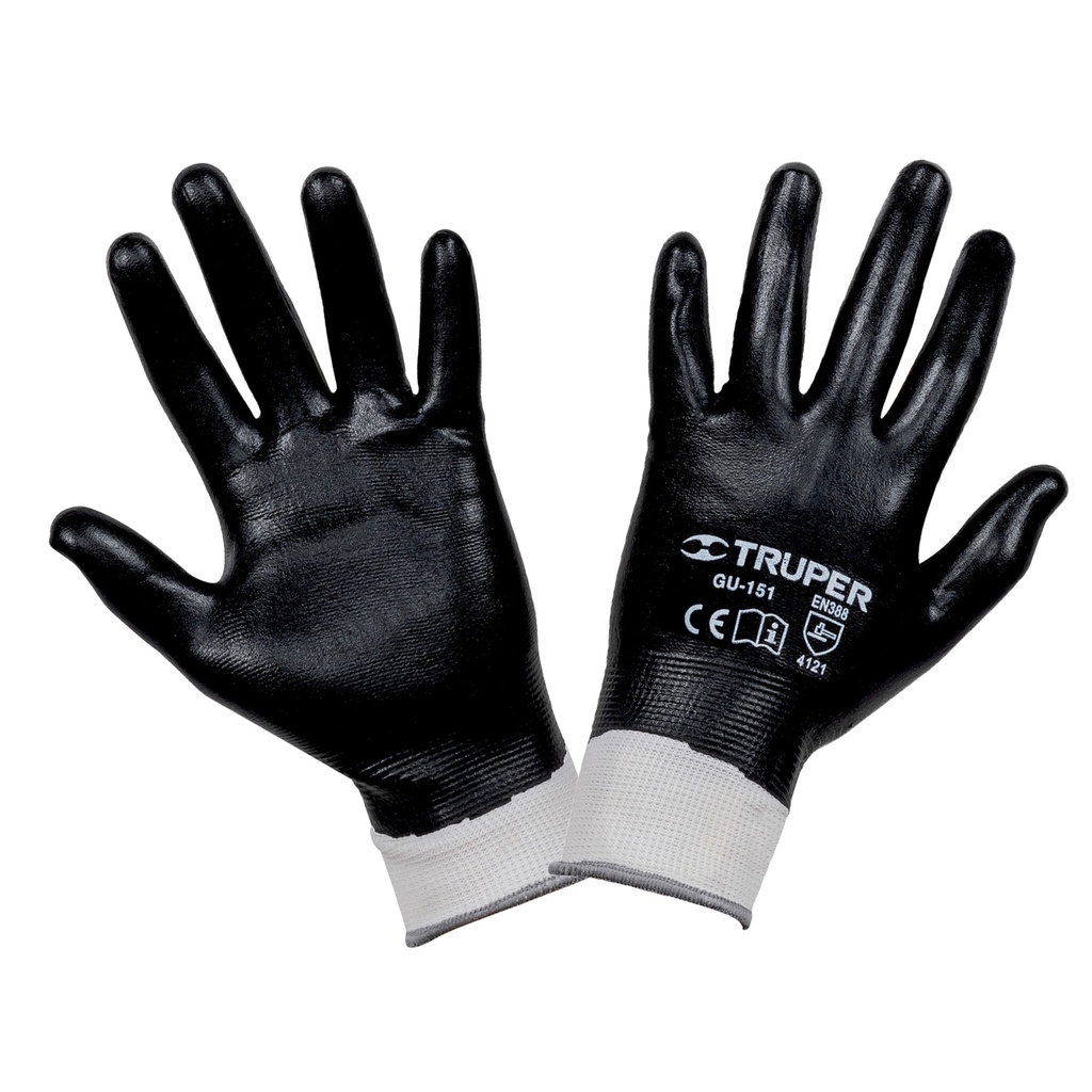 Guantes de poliéster con recubrimiento de nitrilo, CH,Truper - Pag 449