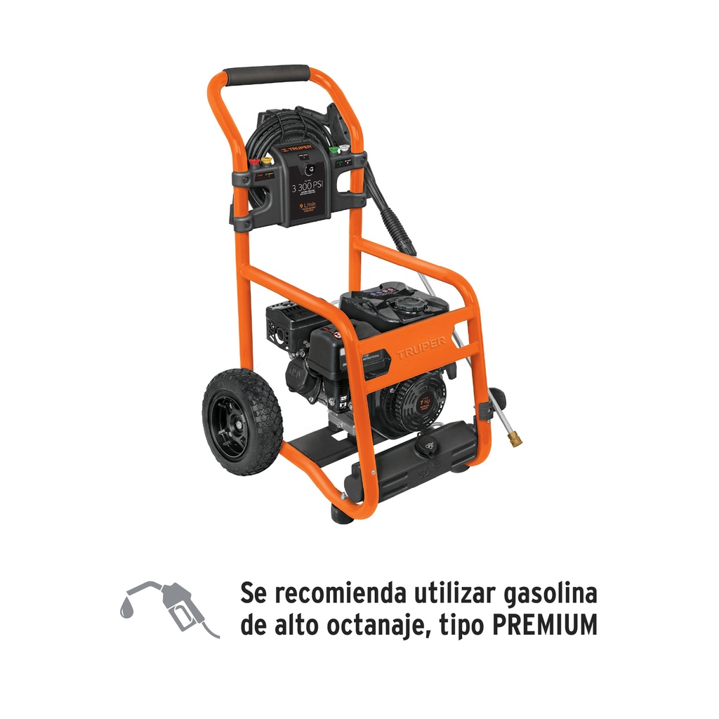 Hidrolavadora con motor a gasolina, 3,300 PSI, Truper - Pag 229