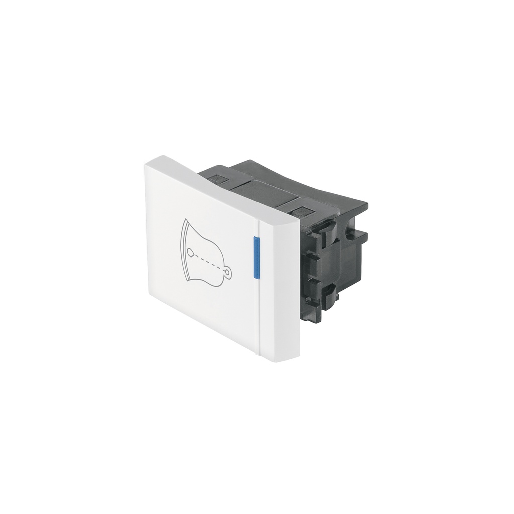 Interruptor para timbre, 1.5 módulos, línea Española, blanco - Pag 527