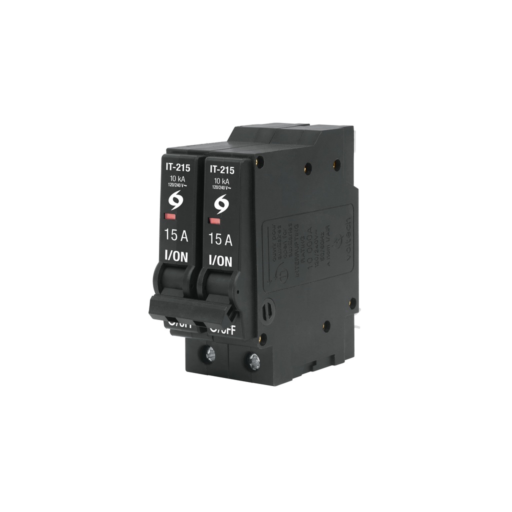 Interruptor termomagnético 2 polos 15 A, Volteck - Pag 558