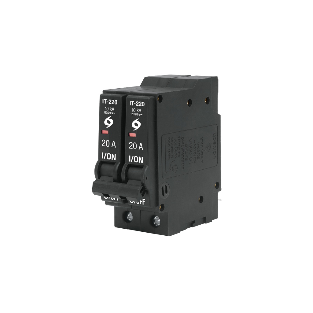 Interruptor termomagnético 2 polos 20 A, Volteck - Pag 558