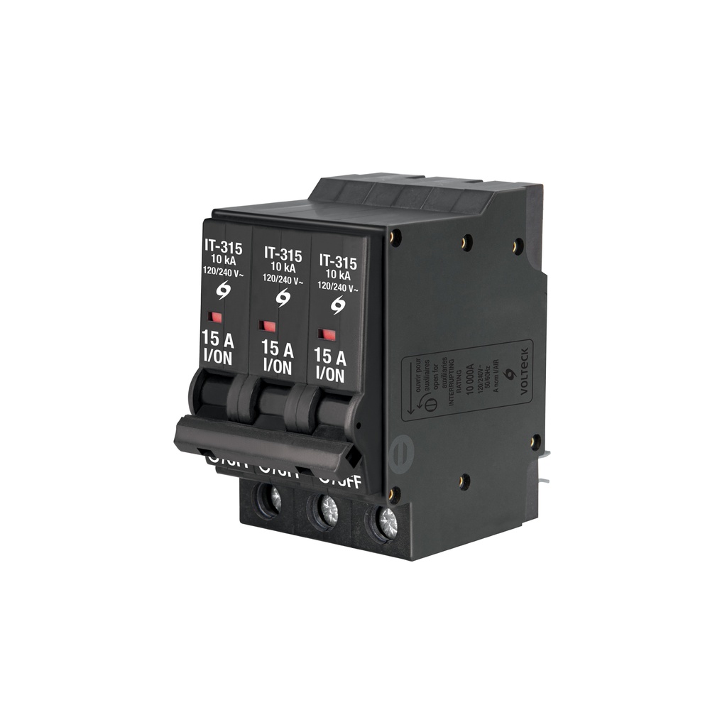 Interruptor termomagnético 3 polos 15 A, Volteck - Pag 558