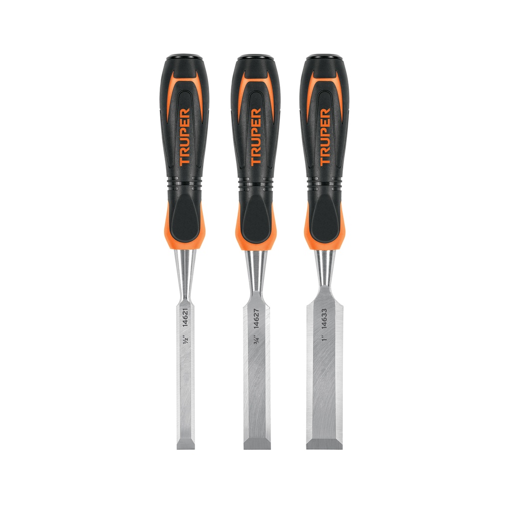Juego de 3 formones mango Comfort Grip, Truper - Pag 214